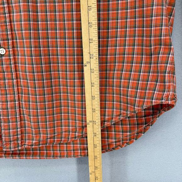 Ralph Lauren Shirt Men's XL Orange Plaid Classic Fit Button Down Business Casual - Picture 8 of 9